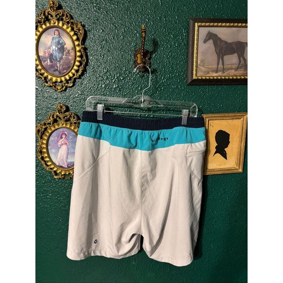 Mens GRAY AND BLUE BirdDogs Shorts Sz XL Lined - Picture 2 of 5